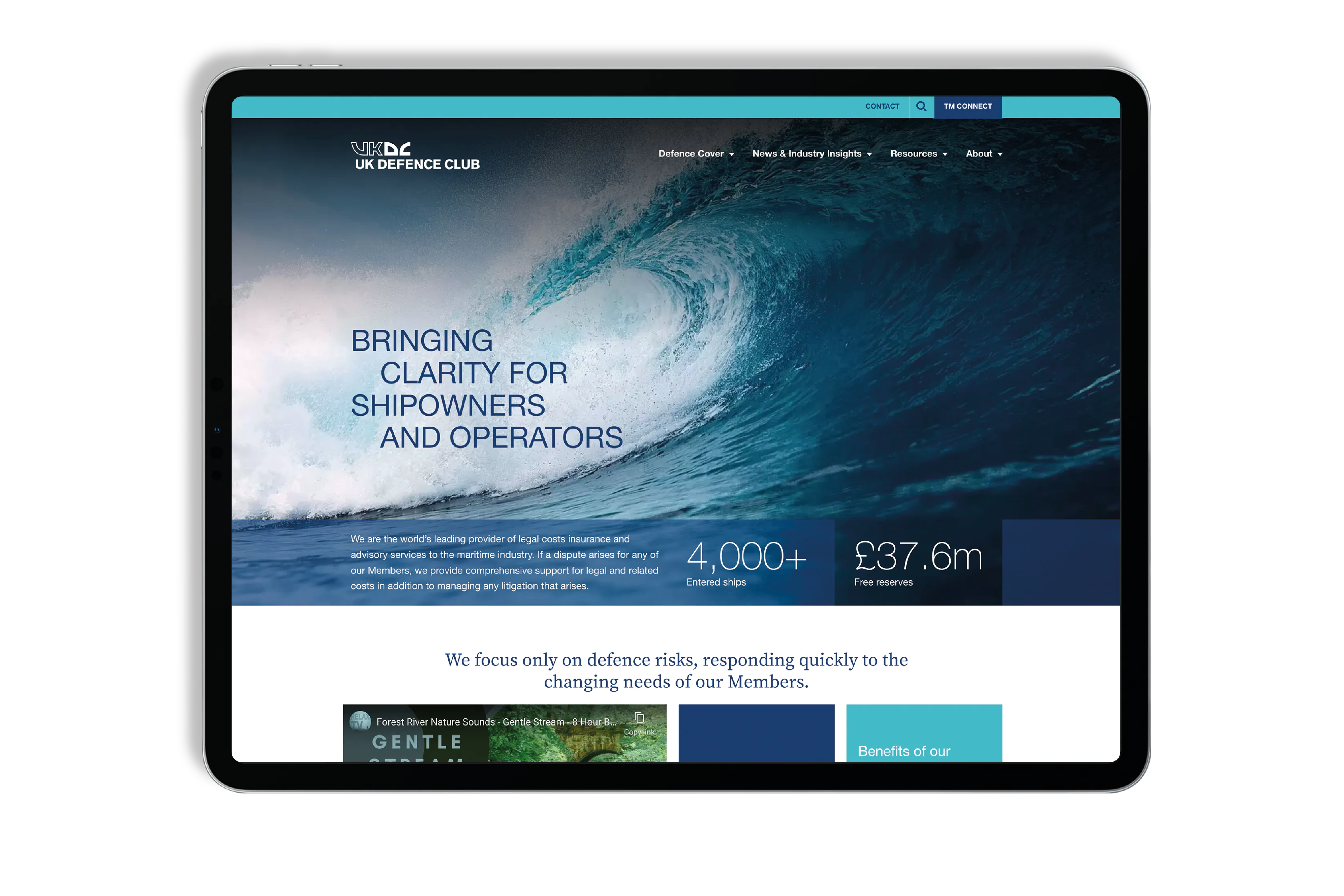 UK Defence Club Website Design